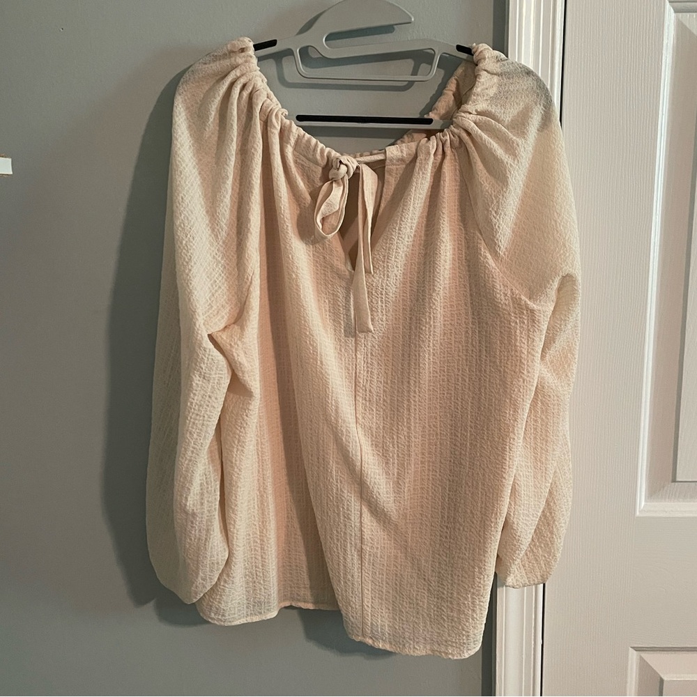 Elegant Cream Women's Top